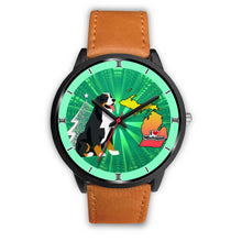 Load image into Gallery viewer, Bernese Mountain Dog Michigan Christmas Special Wrist Watch-Free Shipping