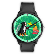 Load image into Gallery viewer, Bernese Mountain Dog Michigan Christmas Special Wrist Watch-Free Shipping
