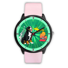 Load image into Gallery viewer, Bernese Mountain Dog Michigan Christmas Special Wrist Watch-Free Shipping
