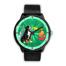 Load image into Gallery viewer, Bernese Mountain Dog Michigan Christmas Special Wrist Watch-Free Shipping