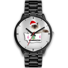 Load image into Gallery viewer, Birman Cat Washington Christmas Special Wrist Watch-Free Shipping