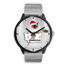 Load image into Gallery viewer, Birman Cat Washington Christmas Special Wrist Watch-Free Shipping