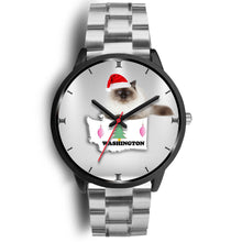 Load image into Gallery viewer, Birman Cat Washington Christmas Special Wrist Watch-Free Shipping