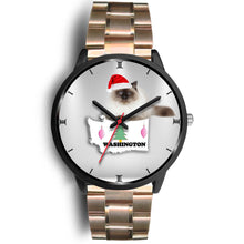 Load image into Gallery viewer, Birman Cat Washington Christmas Special Wrist Watch-Free Shipping