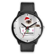 Load image into Gallery viewer, Birman Cat Washington Christmas Special Wrist Watch-Free Shipping