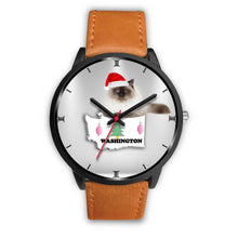 Load image into Gallery viewer, Birman Cat Washington Christmas Special Wrist Watch-Free Shipping