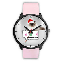 Load image into Gallery viewer, Birman Cat Washington Christmas Special Wrist Watch-Free Shipping