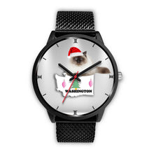 Load image into Gallery viewer, Birman Cat Washington Christmas Special Wrist Watch-Free Shipping
