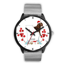 Load image into Gallery viewer, American Water Spaniel Georgia Christmas Special Wrist Watch-Free Shipping