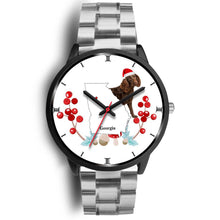 Load image into Gallery viewer, American Water Spaniel Georgia Christmas Special Wrist Watch-Free Shipping