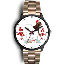Load image into Gallery viewer, American Water Spaniel Georgia Christmas Special Wrist Watch-Free Shipping