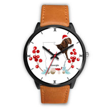 Load image into Gallery viewer, American Water Spaniel Georgia Christmas Special Wrist Watch-Free Shipping