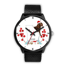 Load image into Gallery viewer, American Water Spaniel Georgia Christmas Special Wrist Watch-Free Shipping
