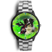 Load image into Gallery viewer, Border Collie Dog Michigan Christmas Special Wrist Watch-Free Shipping