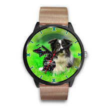 Load image into Gallery viewer, Border Collie Dog Michigan Christmas Special Wrist Watch-Free Shipping