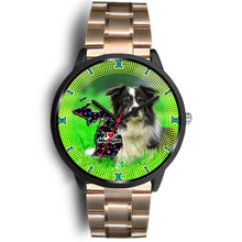 Load image into Gallery viewer, Border Collie Dog Michigan Christmas Special Wrist Watch-Free Shipping