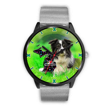 Load image into Gallery viewer, Border Collie Dog Michigan Christmas Special Wrist Watch-Free Shipping