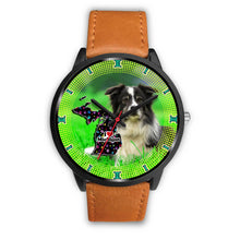 Load image into Gallery viewer, Border Collie Dog Michigan Christmas Special Wrist Watch-Free Shipping