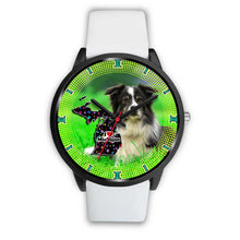 Load image into Gallery viewer, Border Collie Dog Michigan Christmas Special Wrist Watch-Free Shipping