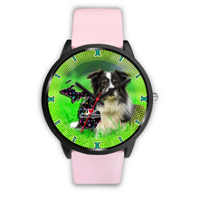 Load image into Gallery viewer, Border Collie Dog Michigan Christmas Special Wrist Watch-Free Shipping