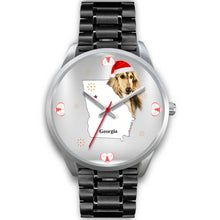Load image into Gallery viewer, Afghan Hound Georgia Christmas Special Wrist Watch-Free Shipping