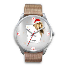 Load image into Gallery viewer, Afghan Hound Georgia Christmas Special Wrist Watch-Free Shipping