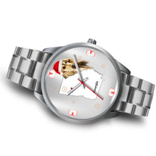 Load image into Gallery viewer, Afghan Hound Georgia Christmas Special Wrist Watch-Free Shipping