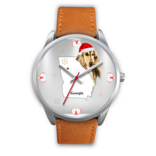 Load image into Gallery viewer, Afghan Hound Georgia Christmas Special Wrist Watch-Free Shipping