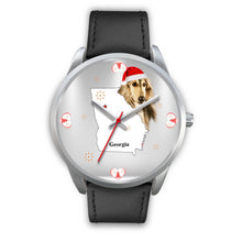 Load image into Gallery viewer, Afghan Hound Georgia Christmas Special Wrist Watch-Free Shipping