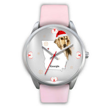 Load image into Gallery viewer, Afghan Hound Georgia Christmas Special Wrist Watch-Free Shipping