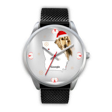 Load image into Gallery viewer, Afghan Hound Georgia Christmas Special Wrist Watch-Free Shipping