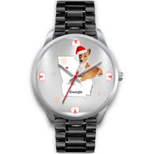 Load image into Gallery viewer, Basenji Dog Georgia Christmas Special Wrist Watch-Free Shipping
