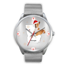 Load image into Gallery viewer, Basenji Dog Georgia Christmas Special Wrist Watch-Free Shipping