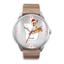 Load image into Gallery viewer, Basenji Dog Georgia Christmas Special Wrist Watch-Free Shipping
