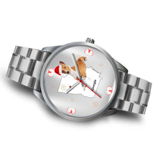 Load image into Gallery viewer, Basenji Dog Georgia Christmas Special Wrist Watch-Free Shipping