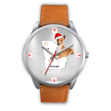 Load image into Gallery viewer, Basenji Dog Georgia Christmas Special Wrist Watch-Free Shipping