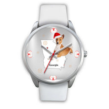 Load image into Gallery viewer, Basenji Dog Georgia Christmas Special Wrist Watch-Free Shipping