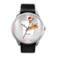 Load image into Gallery viewer, Basenji Dog Georgia Christmas Special Wrist Watch-Free Shipping