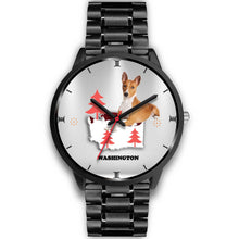 Load image into Gallery viewer, Basenji Dog Washington Christmas Special Wrist Watch-Free Shipping