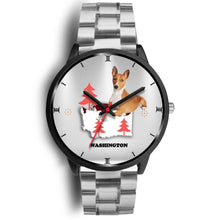 Load image into Gallery viewer, Basenji Dog Washington Christmas Special Wrist Watch-Free Shipping