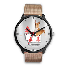 Load image into Gallery viewer, Basenji Dog Washington Christmas Special Wrist Watch-Free Shipping