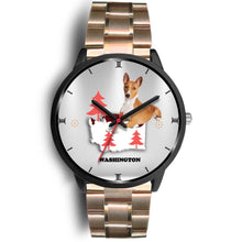 Load image into Gallery viewer, Basenji Dog Washington Christmas Special Wrist Watch-Free Shipping