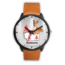 Load image into Gallery viewer, Basenji Dog Washington Christmas Special Wrist Watch-Free Shipping