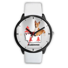 Load image into Gallery viewer, Basenji Dog Washington Christmas Special Wrist Watch-Free Shipping