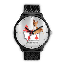 Load image into Gallery viewer, Basenji Dog Washington Christmas Special Wrist Watch-Free Shipping