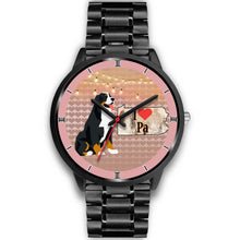 Load image into Gallery viewer, Bernese Mountain Dog Art Pennsylvania Christmas Special Wrist Watch-Free Shipping