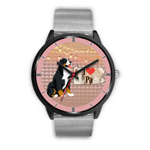 Load image into Gallery viewer, Bernese Mountain Dog Art Pennsylvania Christmas Special Wrist Watch-Free Shipping