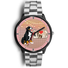 Load image into Gallery viewer, Bernese Mountain Dog Art Pennsylvania Christmas Special Wrist Watch-Free Shipping