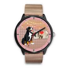 Load image into Gallery viewer, Bernese Mountain Dog Art Pennsylvania Christmas Special Wrist Watch-Free Shipping