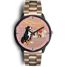 Load image into Gallery viewer, Bernese Mountain Dog Art Pennsylvania Christmas Special Wrist Watch-Free Shipping